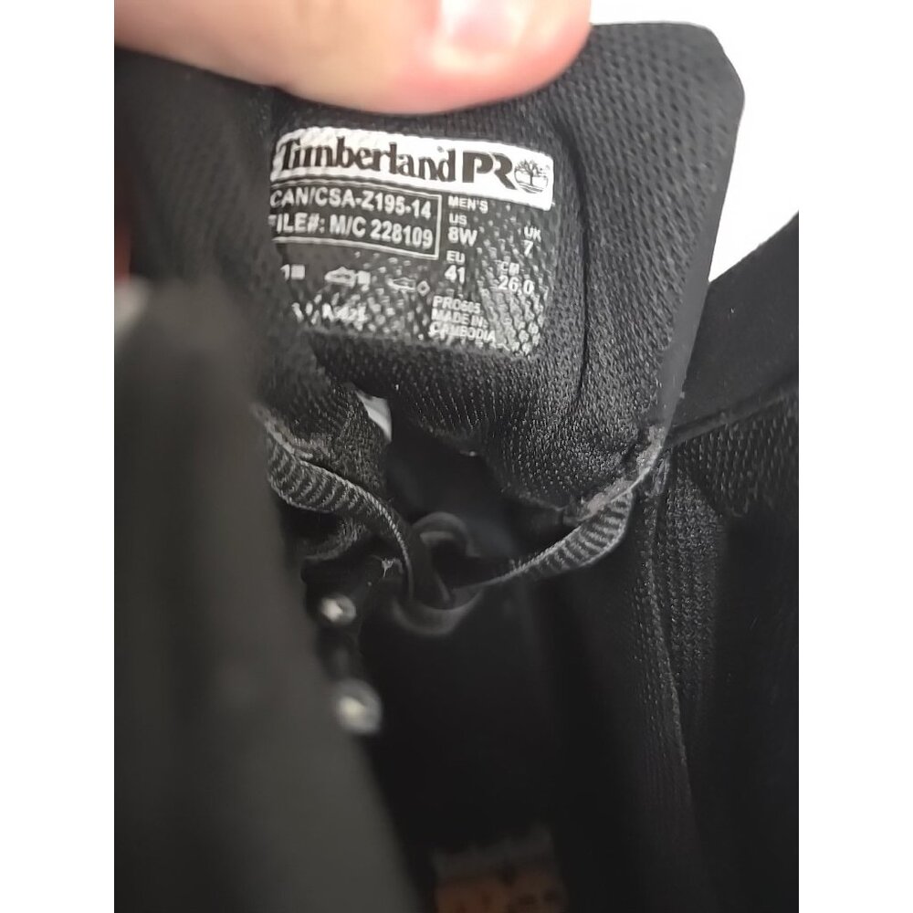 Timberland PRO Men's A297S Radius CTCP Mid Athletic Work Boots Black Size 8W - Picture 4 of 8